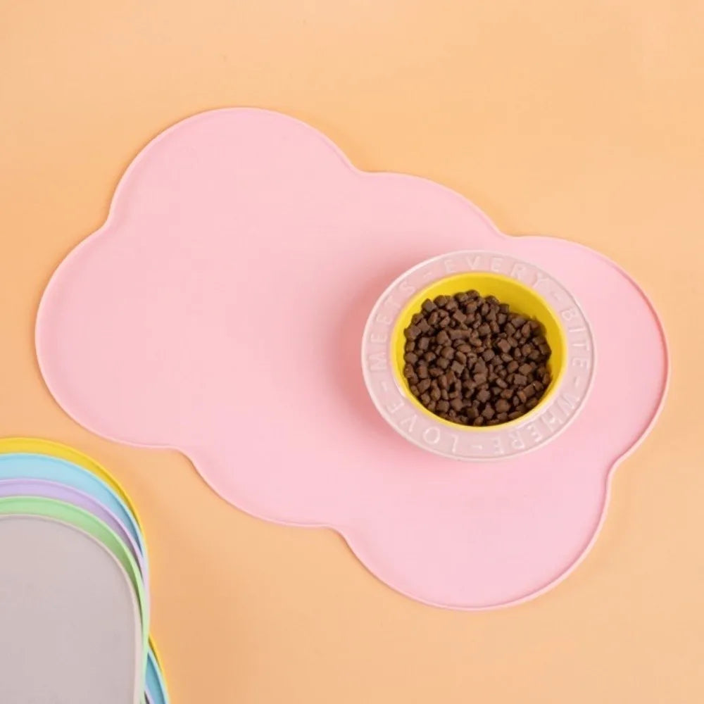 Silicone Pet Feeding Mat – Non-Slip Waterproof Cat & Dog Bowl Pad