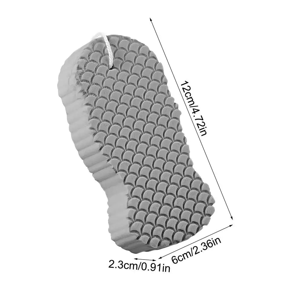 Bath Sponge Exfoliating Bath Scrubbing Sponges Body Washcloth Skin Scrubber Relax Exfoliating Skincare Shower Scrubbing Tool Oasis Select Gray 1PC