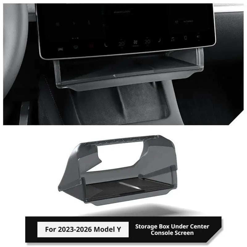For Tesla Model 3 Y Screen Behind Storage Box Hidden Organizer Tray Refreshed Model Dashboard Interior Accessories Oasis Select