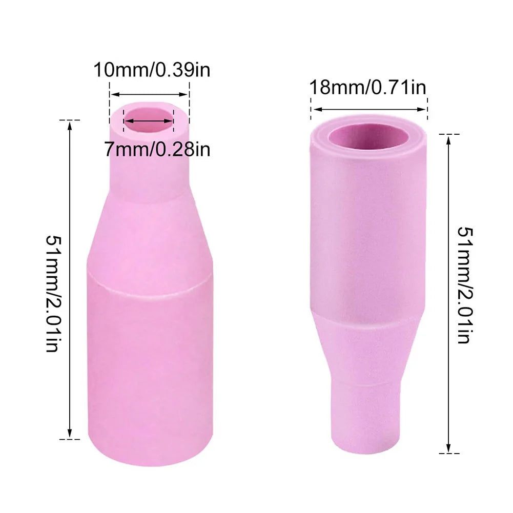 5PCS MB15AK Protection Nozzle For Mig Welder Nozzles Ceramic Nozzle For MB15 For 15AK Gasless Consumables Tips For Welding Torch Oasis Select