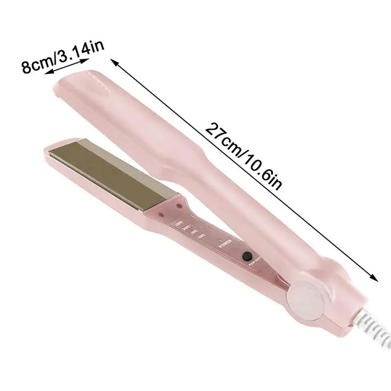 SU Hair Straightening Irons Dual Use Fast Warm-up Thermal Professional Ceramic Heating Plate For Straightening Curling Air Bangs Oasis Select
