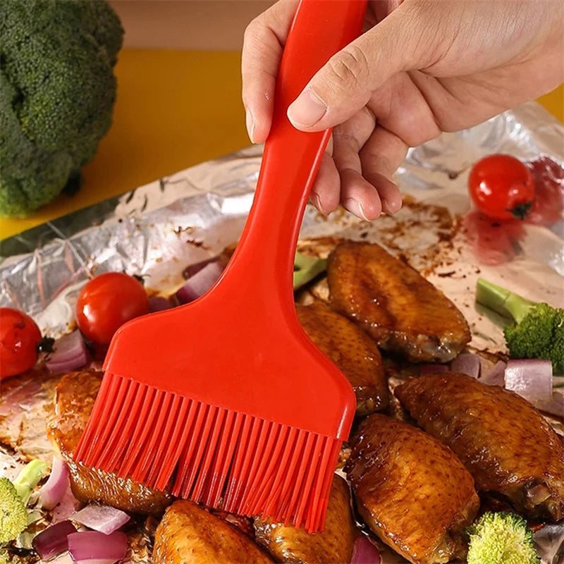 Silicone BBQ Basting Brush – Heat Resistant, Food-Grade Oil Brush Silicone Basting Brush Oasis Select