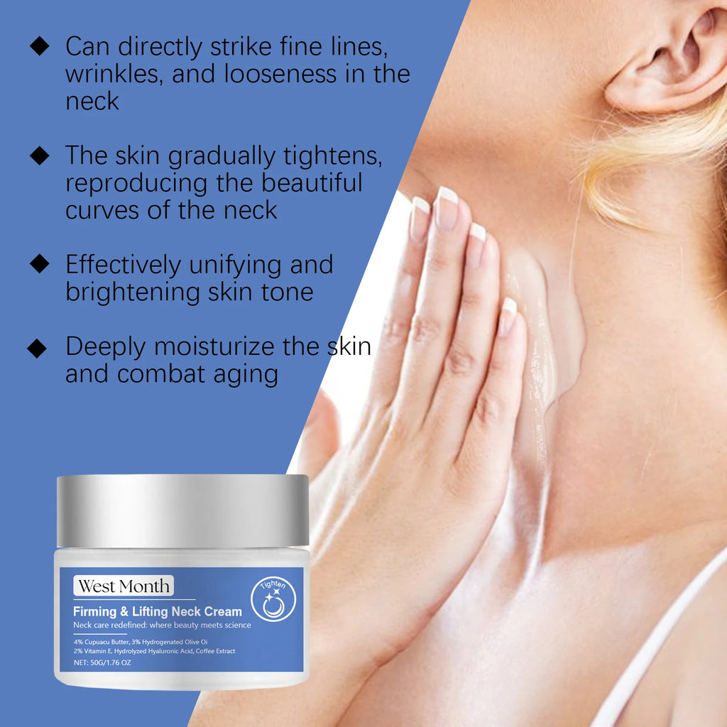 Collagen Neck Cream Eliminates Neck Wrinkles Brightens and Whitens the Skin Enhances Double Chin Rejuvenation and Skincare Oasis Select
