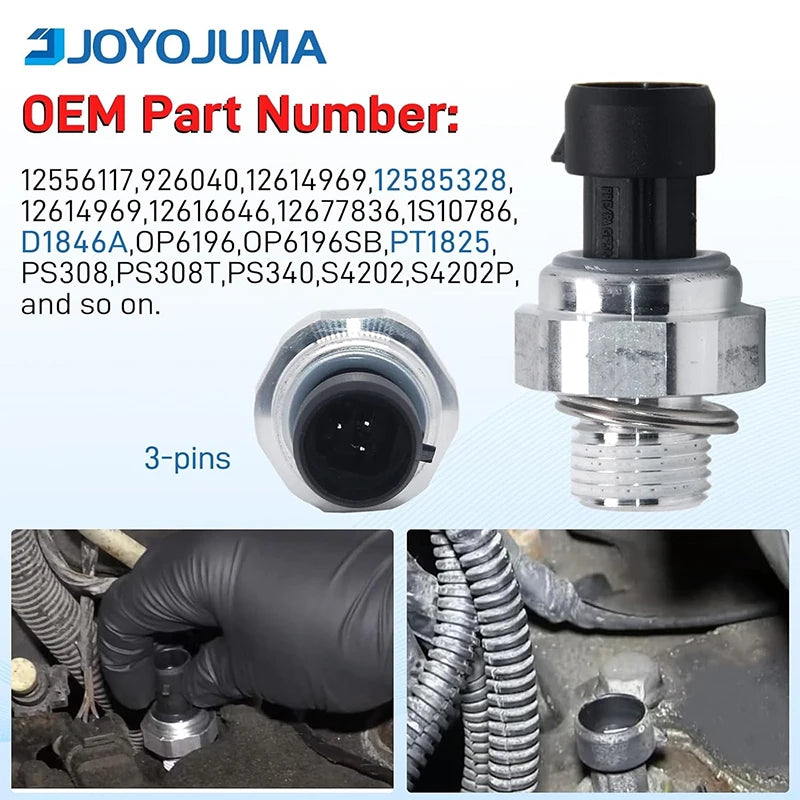 Precision Oil Pressure Sensor 12677836 for GMC, Cadillac, Hummer & Chevrolet - Premium OEM Quality Oasis Select