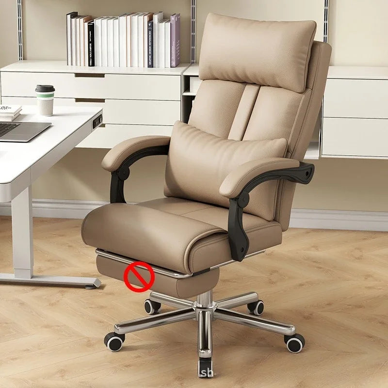 Boss chair office nap ergonomic computer chair home waist comfortable sedentary e-sports sofa chair Oasis Select Buff