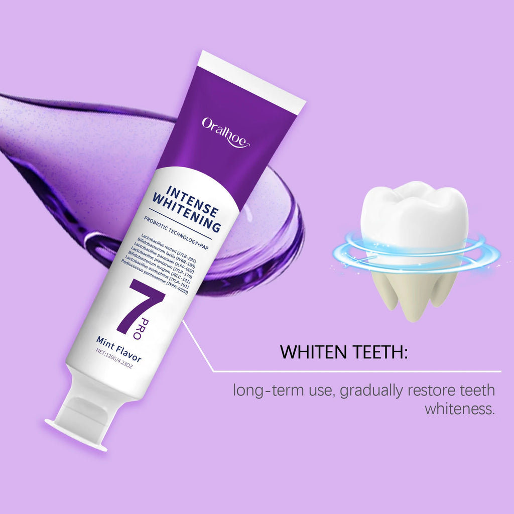 Purple Hydroxyapatite Whitening Toothpaste Removal Plaque Stain Dental Bleaching Cleaning Oral Hygiene Fresh Breath Toothpaste Oasis Select