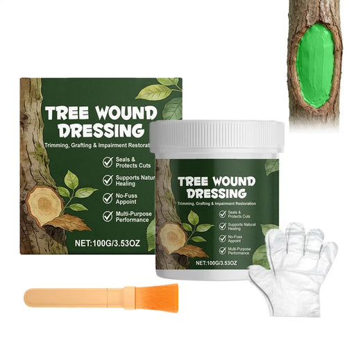 100g Tree Wound Bonsai Cut Paste Plant Restoring Regrowth Sealant Smear Agent Pruning Compound Sealer With Brush Tree Repair Oasis Select
