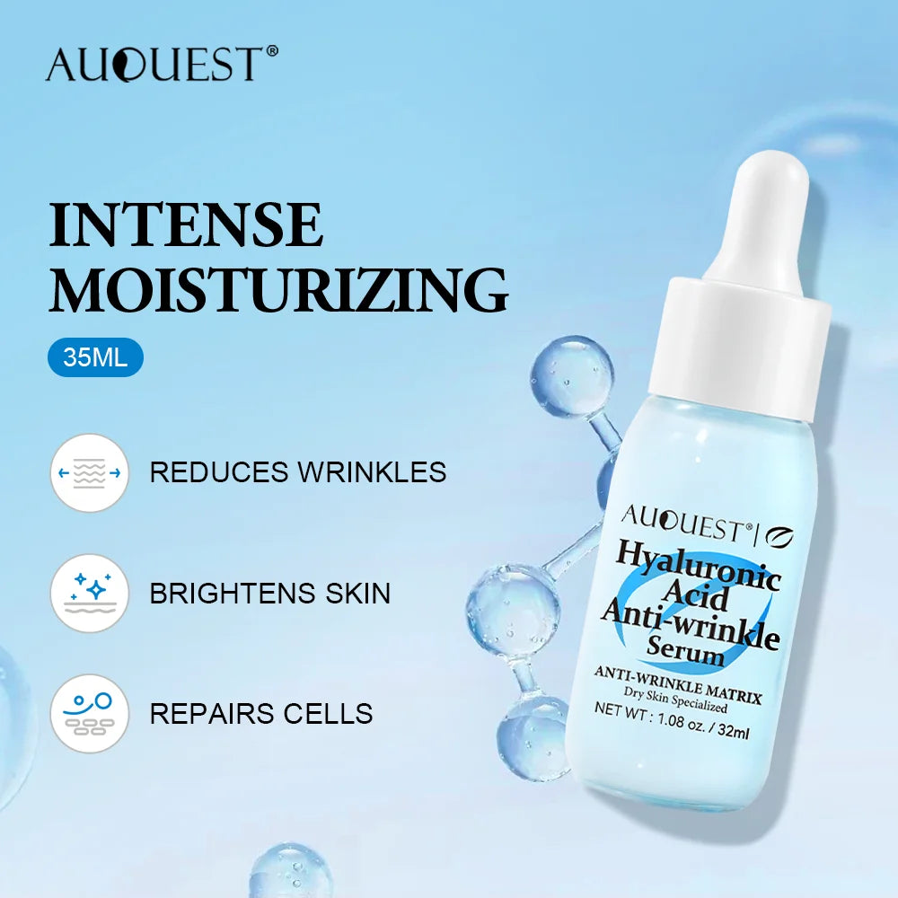 Hyaluronic Acid Anti-Aging Serum Anti-wrinkle Repair Moisturize Tighten Facial Skin Fade Fine Lines Glowing Skin Care Product Oasis Select