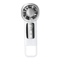 Rechargeable Handheld Fan with Cooling Plate Pocket Fan 199 Stepless Speeds with Digital Display for Camping Vacation Outdoor Oasis Select WHITE China Mainland