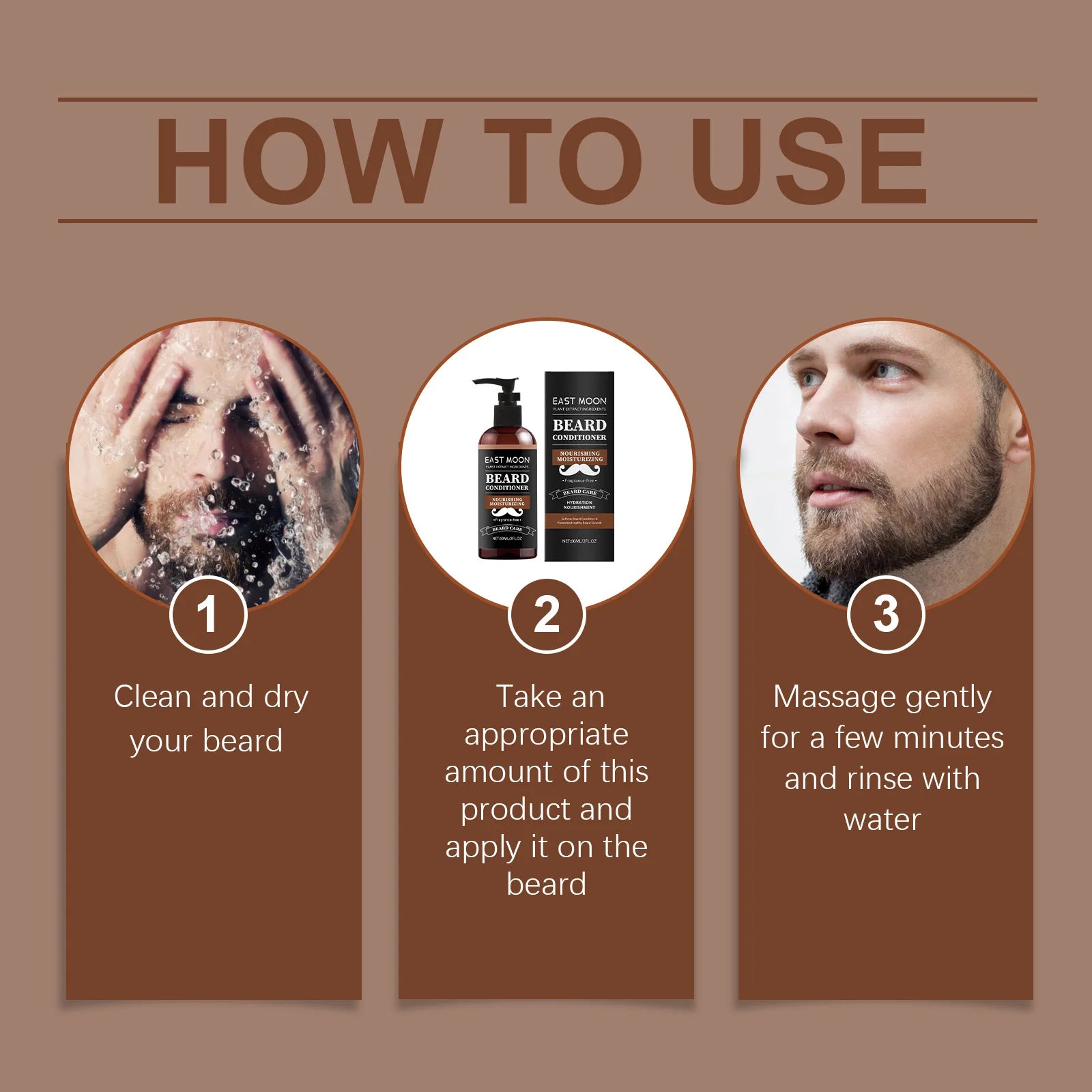 Men's Beard Nourishing Cream – Moisturizing & Softening 60ml Beard Nourishing Cream Oasis Select