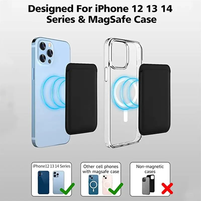 Leather Wallet Case For iPhone 15 Pro Max Magsafe Wallet Leather Compatible For iPhone 14 13 12 Card Holder with MagSafe Magnet Oasis Select