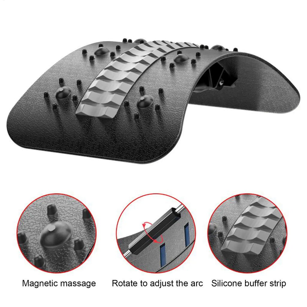 Back Stretcher Waist Support Relieving Board Adjustable Back Stretcher Massager Back Stretcher forBack Pain Relief Cracker Board Oasis Select