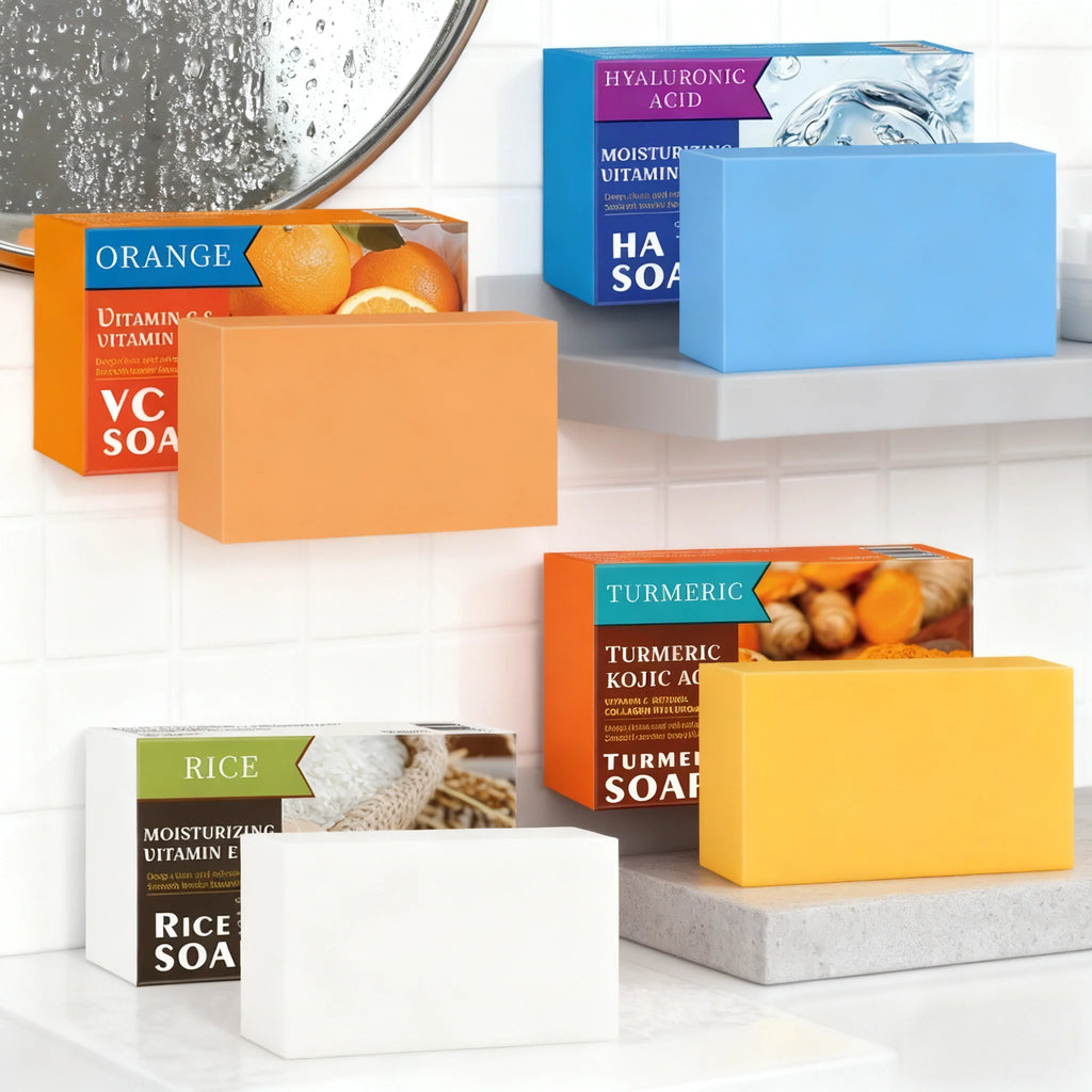 Rice & Turmeric Vitamin C Soap Bar | Face & Body Cleanser Natural Cleansing Bar Oasis Select