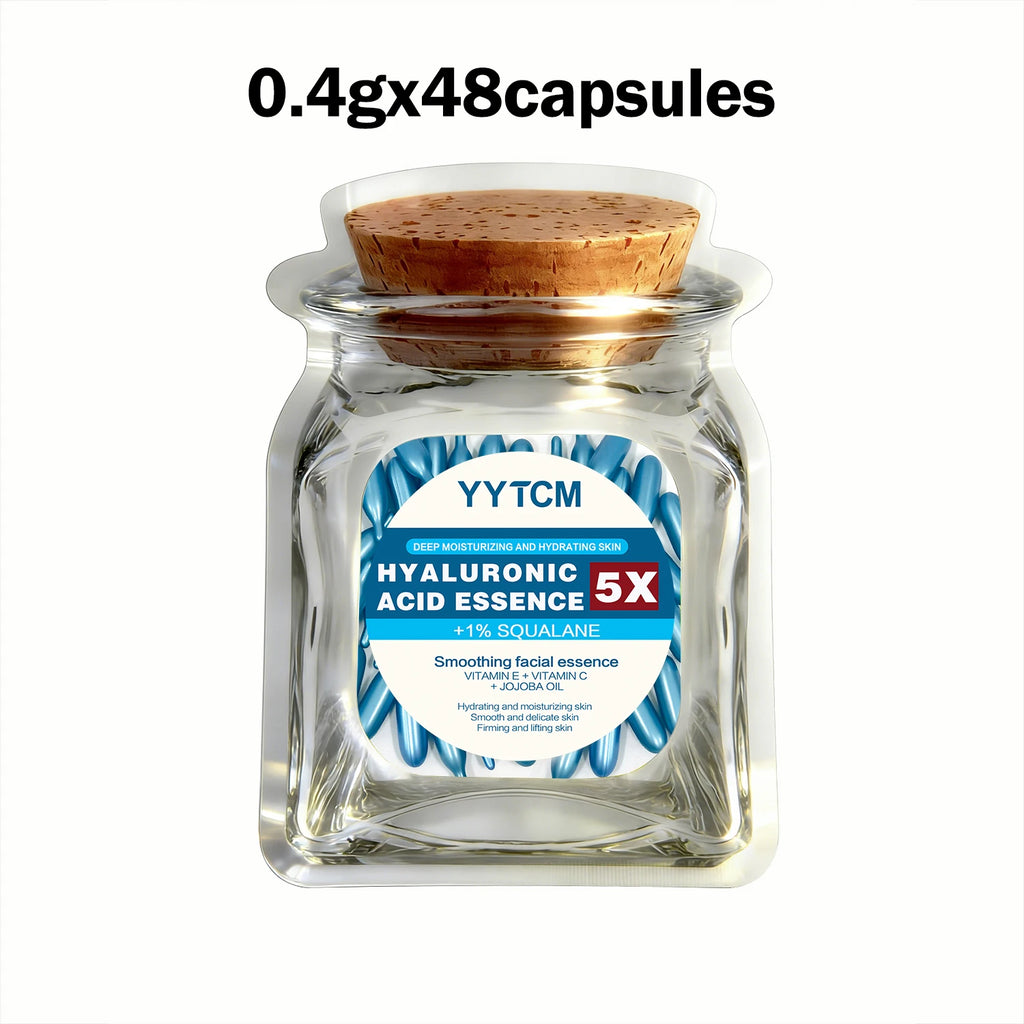 Hyaluronic acid deep moisturizing capsule essence, deep moisturizing and brightening skin essence 18/30/48/60/90/180capsules Oasis Select 1bag 48capsules