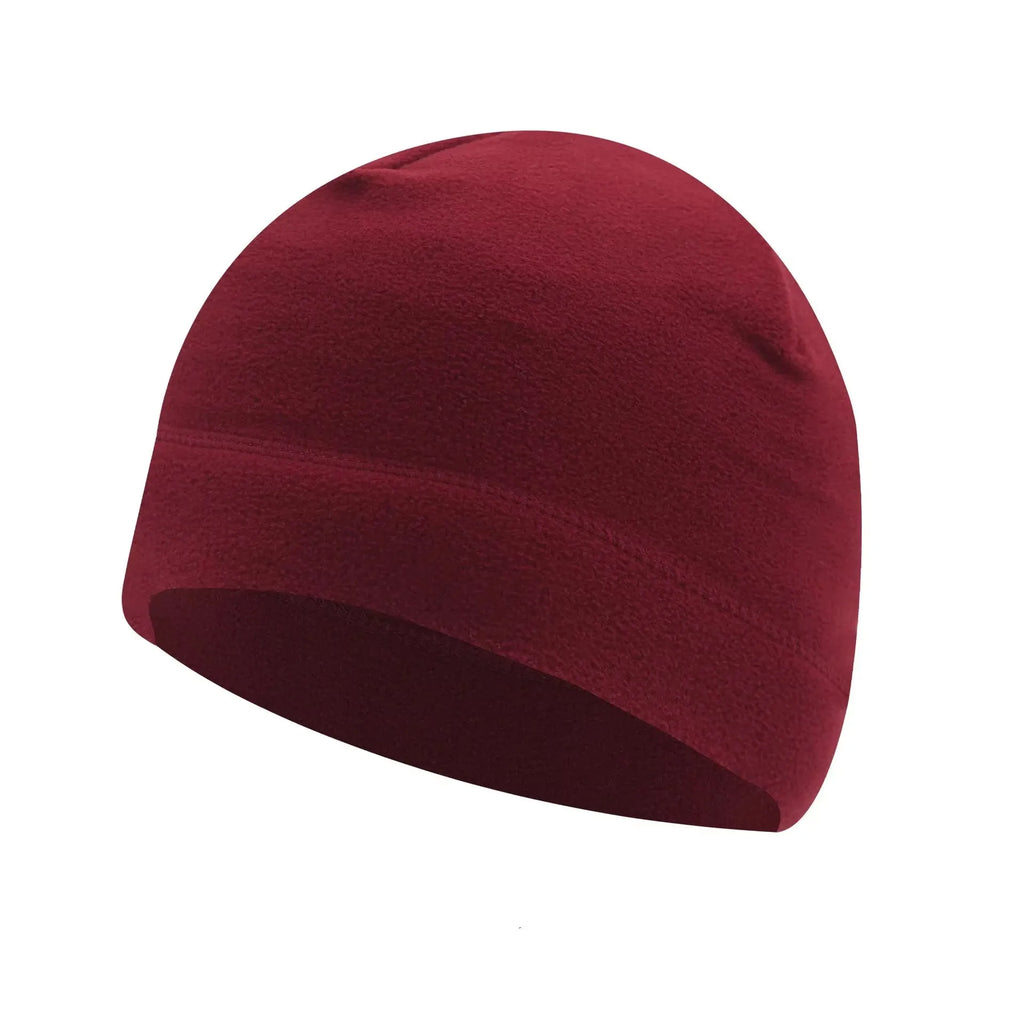 1/2pcs Warm Beanie Hat Soft Men Women Ski Cycling Skin-Friendly Anti-Static Hiking Thermal Fleece Running Windproof Oasis Select 1pcs-Wine Red