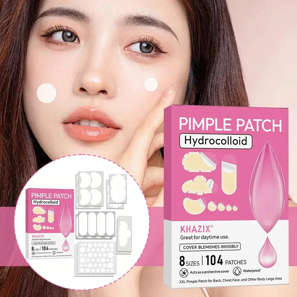 Multi-Shape Hydrocolloid Acne Patches – Invisible Skin Repair