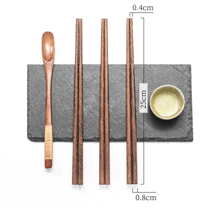 5Pairs chicken wing wooden chopsticks Korean Restaurant non-wax wooden solid wood Portable Healthy Food Stick For Sushi Chopstic Oasis Select
