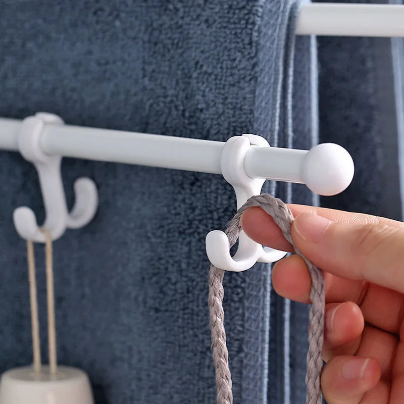 Household products hole free multi-purpose rotary towel rack rotatable bathroom toilet wall hanging towel bar rack Oasis Select