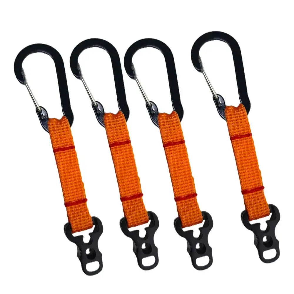 4PcsTent Guyline Rope Tensioners with aluminum alloy Buckles Webbing Straps Tarps Canopy Camping Shelter adjust Wind Rope Buckle Oasis Select 4pcs black