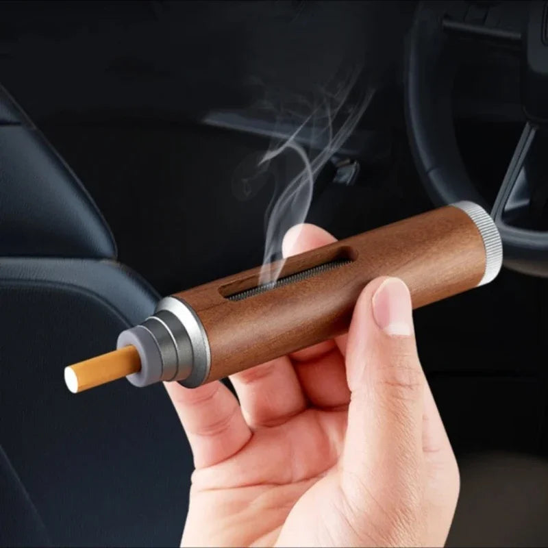 Household Car Anti-Ash Car Smoking Device Portable Portable Anti-Ash Cigarette Holder Large Capacity Ashtray Oasis Select
