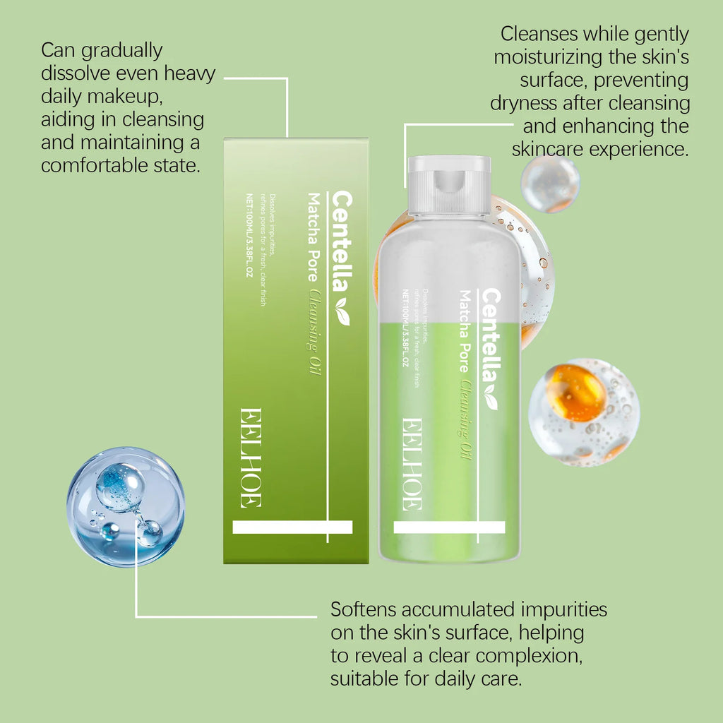 Eelhoe Matcha Cleansing Oil – Gentle Daily Makeup Remover 100ml