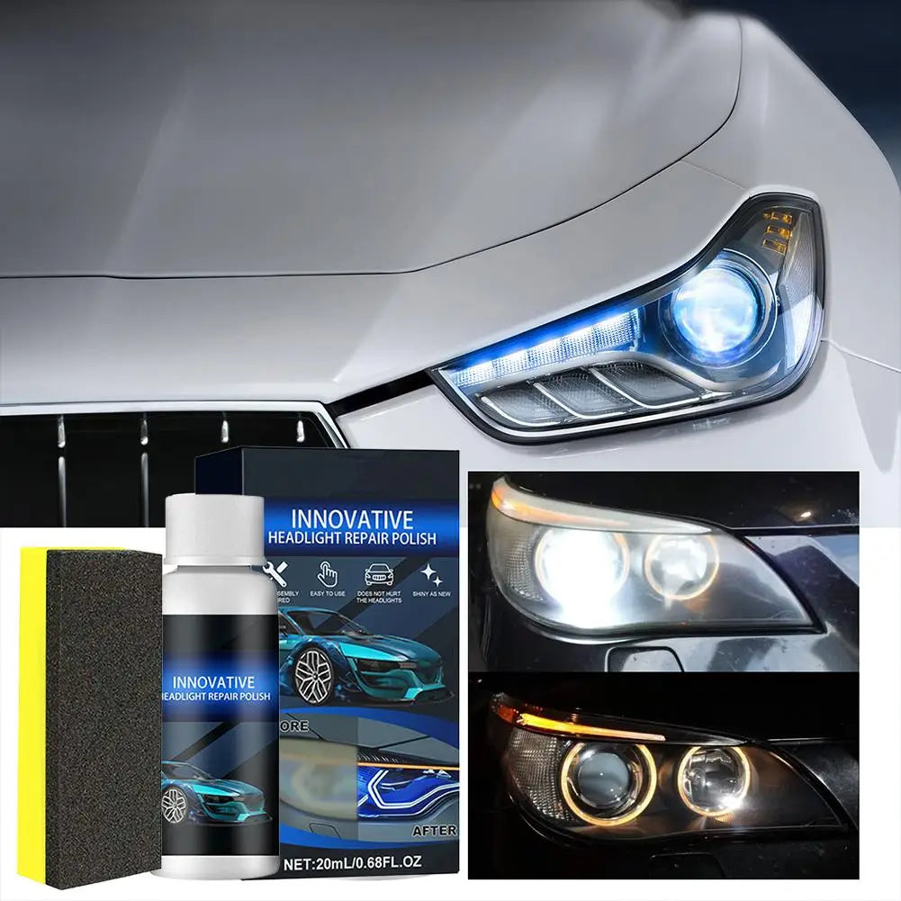 Car Headlight Polish & Restoration Kit – Remove Oxidation