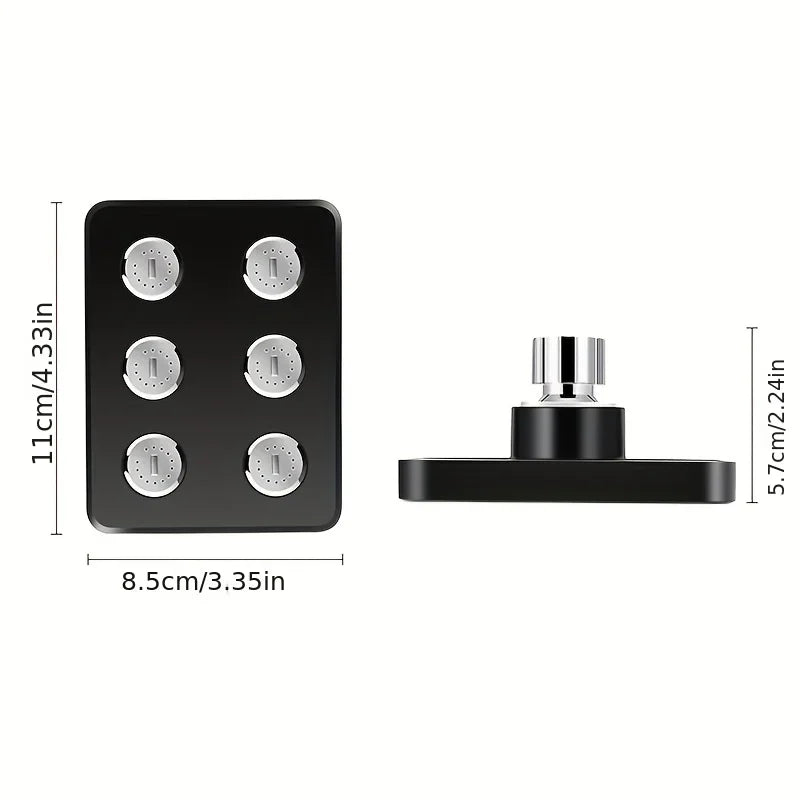 Top Spray Shower Head High Pressure Rotatable Supercharged Wall-Mounted Showerhead Upgrade Your Bathroom Accessories Oasis Select