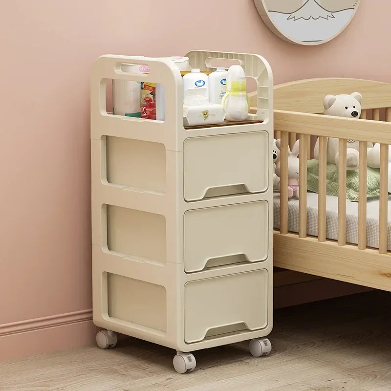 Multi-functional Drawer storage cabinet household living room snacks toys plastic storage box Oasis Select