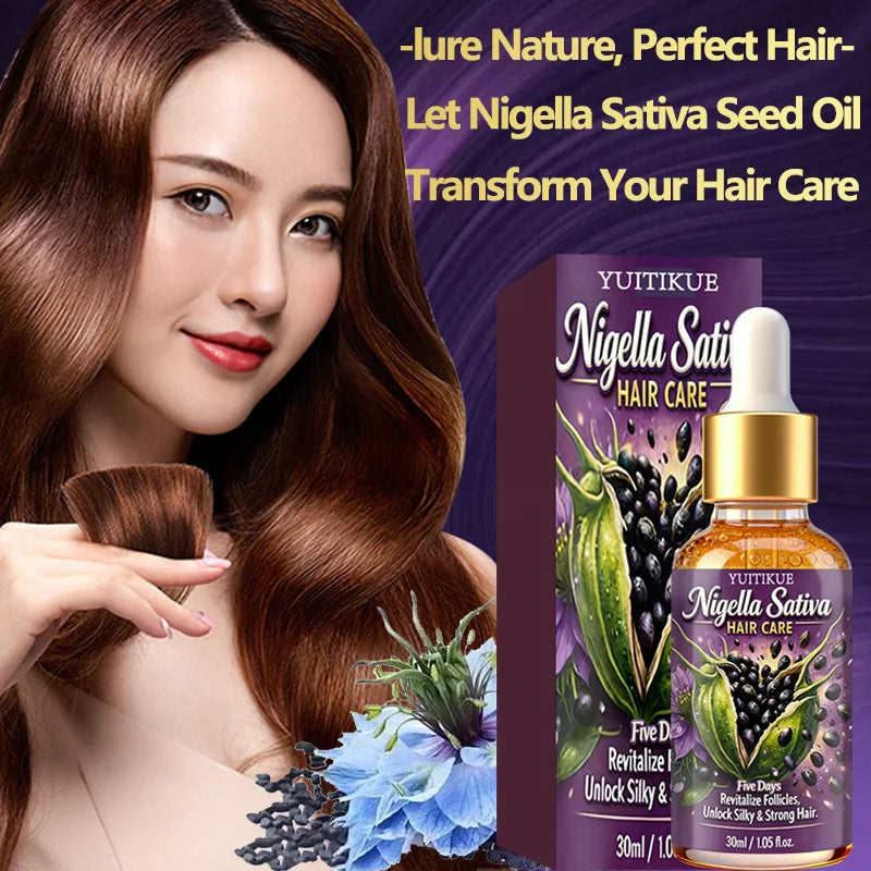 YUITIKUE Nigella Sativa Hair Oil – Nourish Scalp & Strengthen