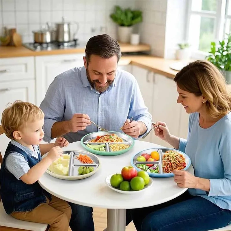 Stainless Steel Baby Suction Plate – BPA-Free, 9-Inch Baby Suction Plate Oasis Select