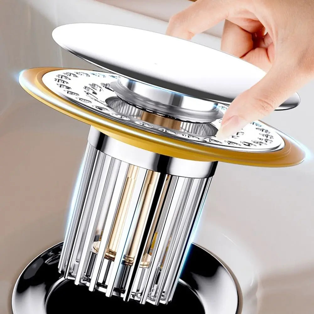Plastic Floor Drain Filter Mesh Hair Trap Anti-clog Pop Up Drain Filter Multifunctional Sealing Cover Shower Leak Net Oasis Select