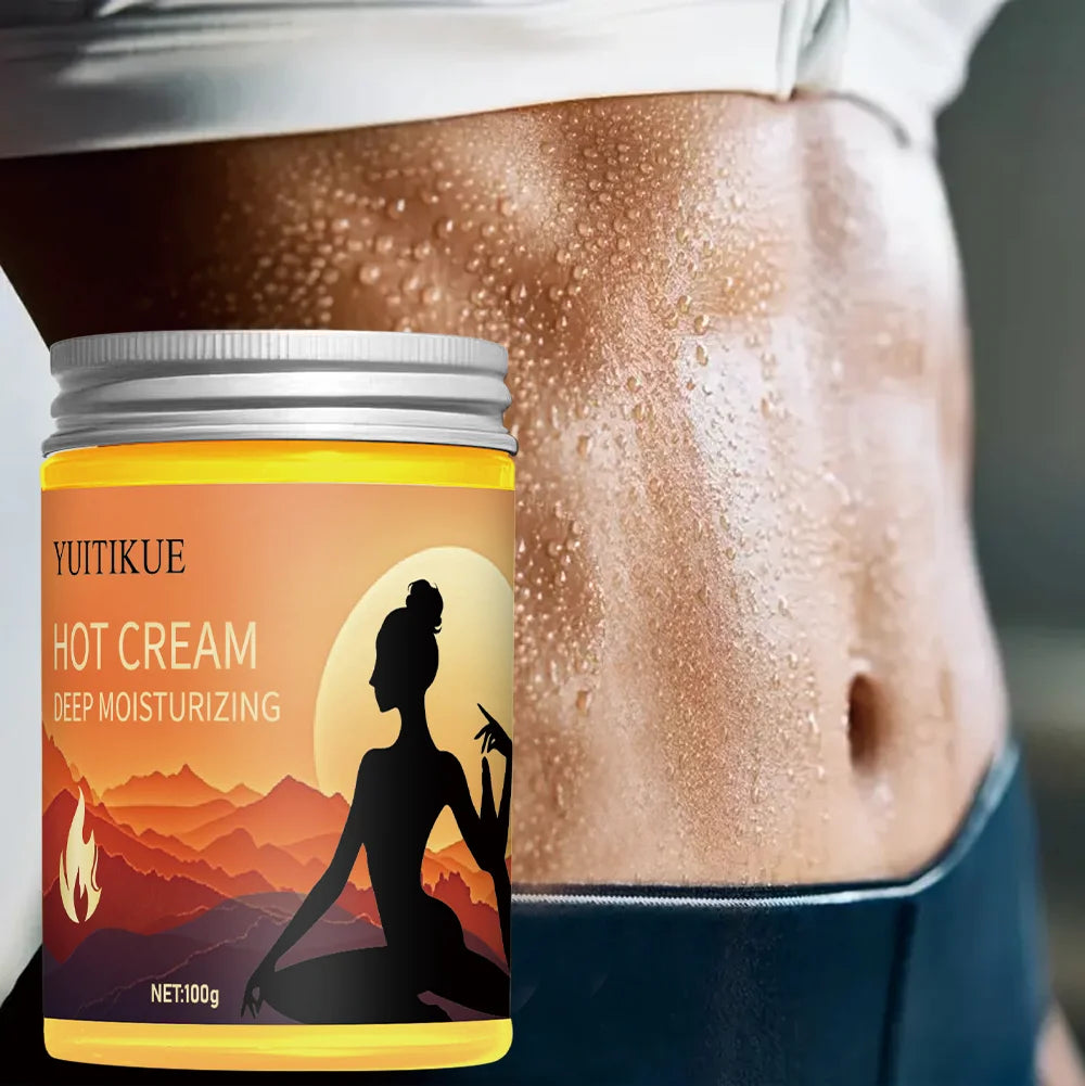 YUITIKUE Hot Firming Body Cream 100g - 5-in-1 Sculpting for Waist, Arms, Thighs, Legs & Hips, with Turmeric & Mint Oasis Select
