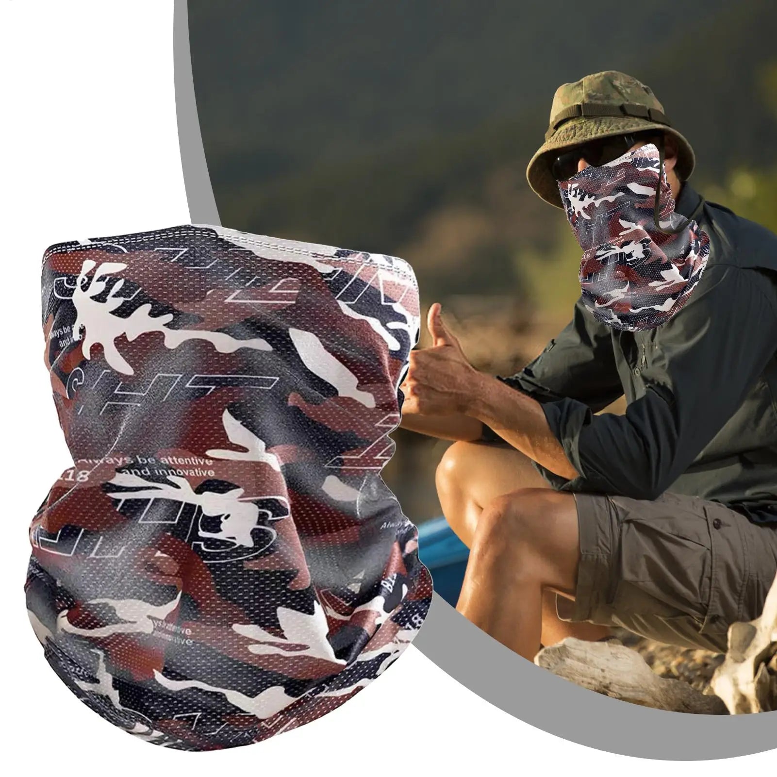Face Bandana Cycling Face Mask Scarf Sun Protection Cycling Headwear Outdoor Sports Face Cover Breathable Balaclavas Scarf Oasis Select