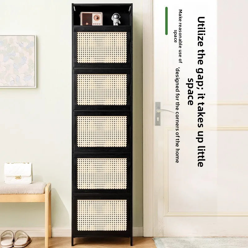 Shoe cabinet entrance household shoe rack simple storage artifact space saving multi-storey dormitory Oasis Select