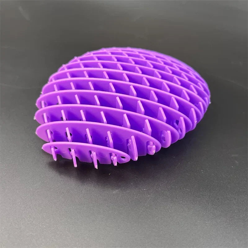 DIY Mesh Stretchable ElasticMesh Toy Unique Puzzle Release and Decompression Deformation Worm Popit, Elastic Mesh Toy Oasis Select 10cm purple