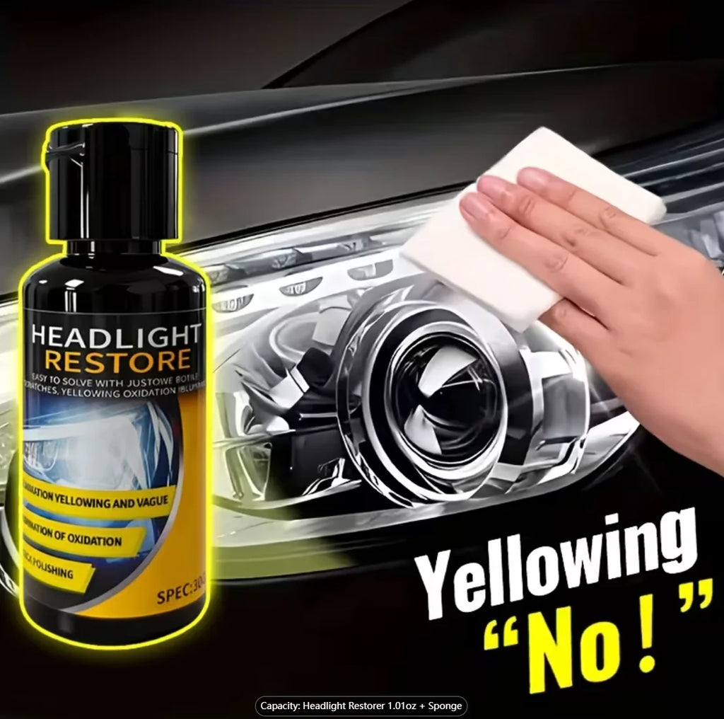 Headlight Restoration Paste: anti-oxidation, brightening, polishing for headlight scratches, vehicle light maintenance. Oasis Select Default Title