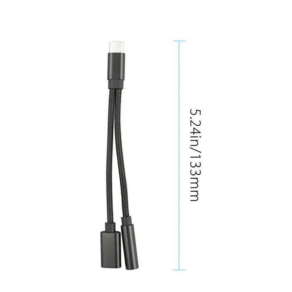 Adapter Type C to 3.5mm Aux Cable 2 In 1 3.5mm Jack Type-C To 3.5mm Connector Usb C Cable Audio Cables Type C To 3.5 mm Adapter Oasis Select