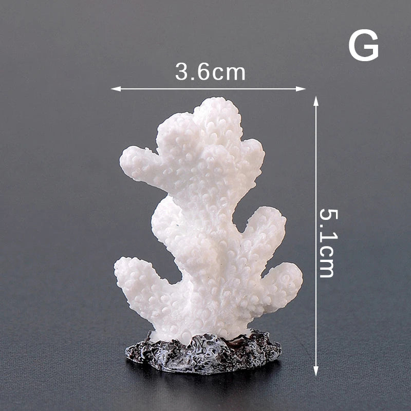 Artificial Coral Fish Tank Decoration Emulates Starfish Resin Reef Landscape Aquarium Decoration Craft Tabletop Decoration Oasis Select G
