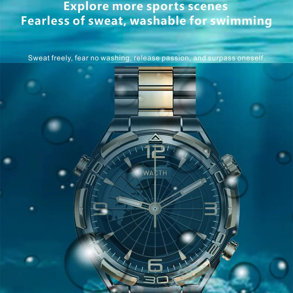 Waterproof Smartwatch Blue Tooth Call AMOLED Positioning Sleep Health Monitor Exercise Smart Watches For Men NFC Voice Assistant Oasis Select
