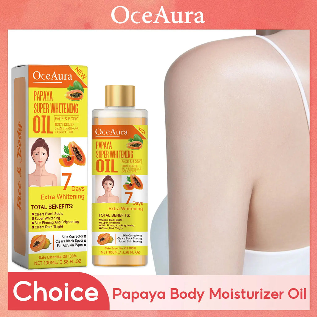 Papaya Face Body Moisturizer Oil Brightening Firming Skin Improve Oasis Select