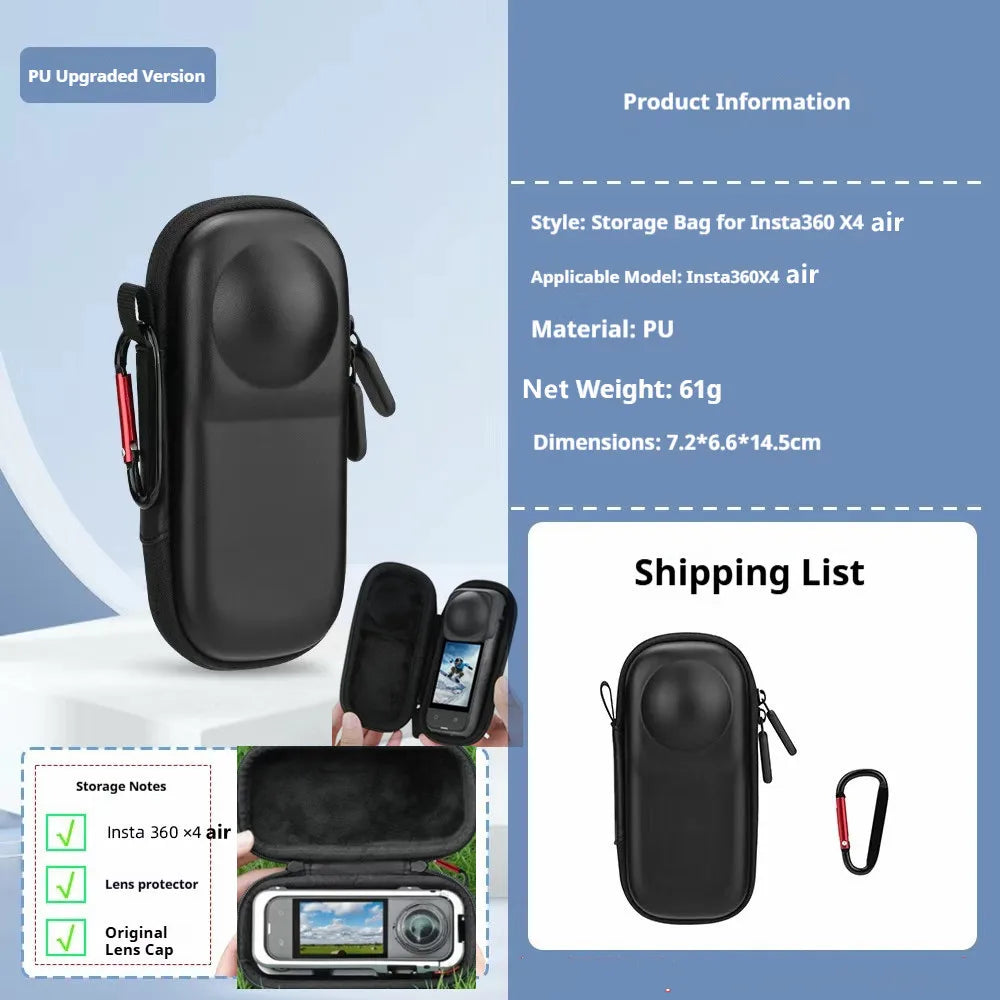 Insta360 X4 Air Protective Case, Lens Guard & Screen Protector Kit