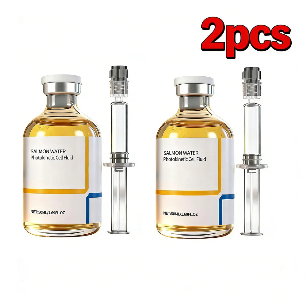 Korean Salmon Wrinkle Serum Skin Rejuvenation Essence, Strengthens Barrier Function, 24H Continuous Hydration Firming Skin Care Oasis Select 50mlX2