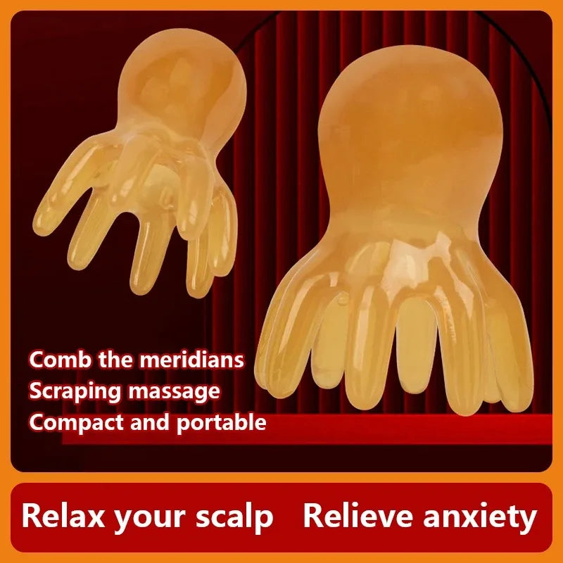 Octopus Scalp Massage Comb – Korean Hair Care Tool
