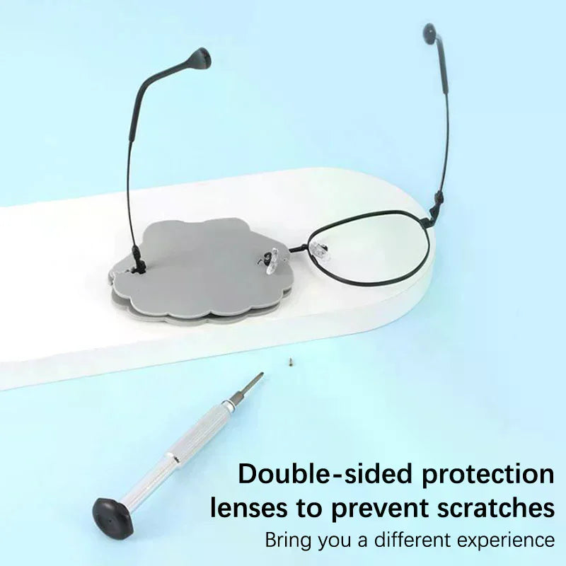 Double-Sided Silicone Glasses Lens Cover Protect Lens Scratch-Resistant Anti-Wear For Repairing Eyeglasses And Protecting Lenses Oasis Select