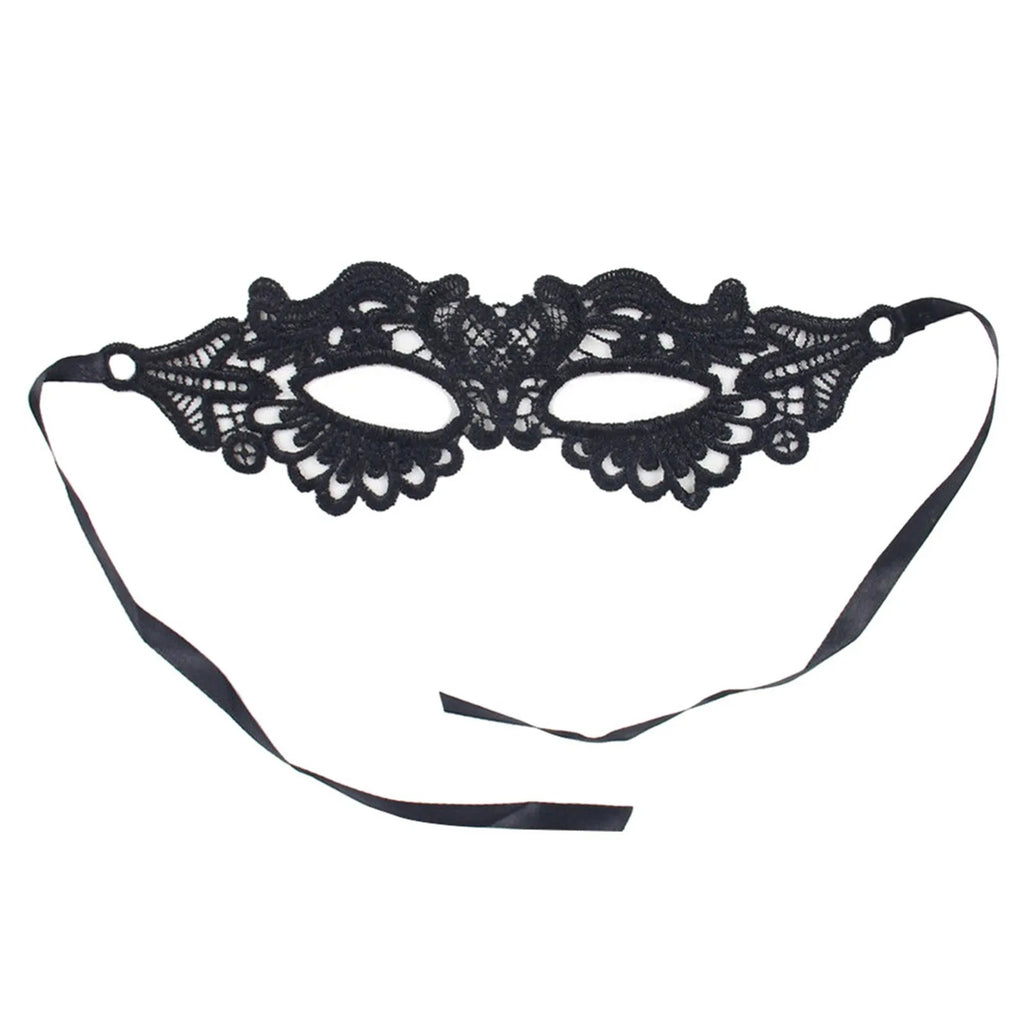 Black Queen Lace Masquerade Mask – Halloween & Carnival Masquerade Mask Oasis Select