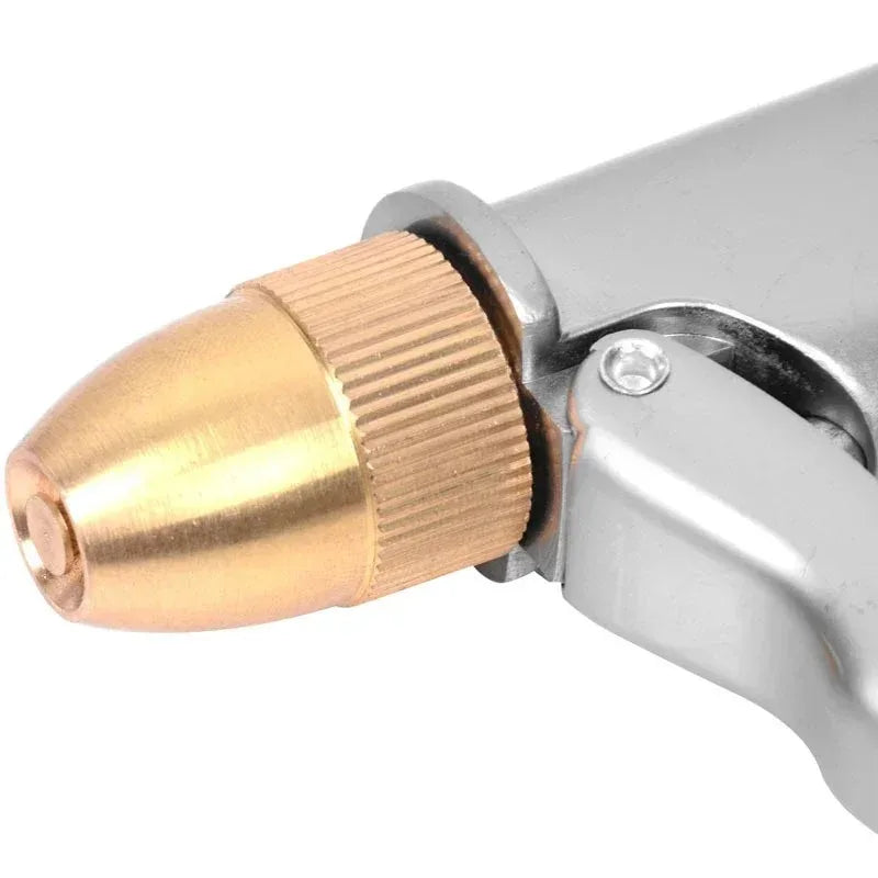 Copper Plated Aluminum Alloy Frosted Electroplating Household Car Wash Gun Nozzle Watering Garden Tool High-pressure Water Gun Oasis Select