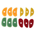 12Pcs Craft Supply Silicone Pottery Scraper Smooth Flexible Clay Tool Reusable Durable Silicone Scraper Ceramic Oasis Select 12Pcs