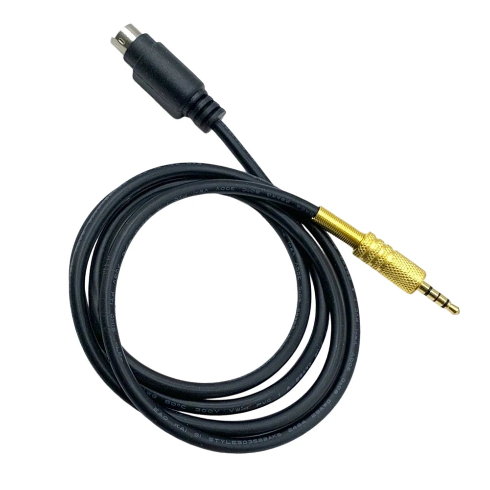 For YAESU FT-891 FT-857 FT-817 FT-991 FT-450D DIN 6 Pin DATA to 3.5mm PTT Adapter Cable for Echolink and Remote Voice Repeater Oasis Select