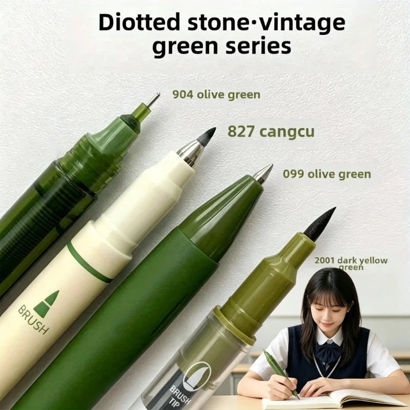 4 Vintage Pens Set, Quick-Dry Ink for Smooth Writing, Compatible with Multiple Tips,Ideal for Office Work & Notebooks,Stationary Oasis Select