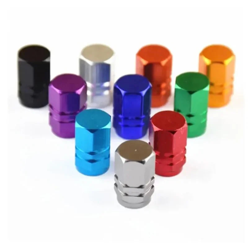 Tire Valve Stem Caps Decorative Tires Accessories Aluminum Alloy Nipple Wheel Caps For Cars Motorcycles Bicycle Cover Dustproof Oasis Select